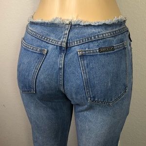 Vintage Y2K Watch L.A. Raw Hem Jeans